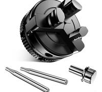 5,1 cm pour mini mandrin à trois mâchoires avec mâchoires auto-centrantes pour tours de travail du bois, avec construction en alliage et usinage CNC précis pour une performance constante (A)