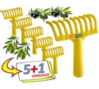 5+1 → Rastrelli Plastique A 9 Dents pour Récolte Olive Avec Trou pour Poignée