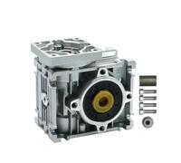 5:1 to 80:1 Worm Gear Reducer NMRV030 High Torque Gearbox Input 8mm 11mm Output 14mm With 60mm Flange for Nema23 electronic starter IINKUEYK(RATIO15_104X104)