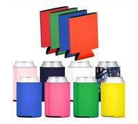 5/10/1 pièce Manchon refroidisseur de canette, manchon de boisson isolé anti-condensation antidérapant, accessoire portable pour camping en plein air, voiture, été, bouteille de bière, boisson froide,