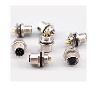 5/10/100 PCS M12 male and female socket 3 4 5 6 8 17 pins weld IP67/68 Install front/rear panel waterproof circular connectors NWPNLXEA(BQ 16mm 17p-male)