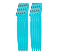 5/10/15 Pièces Tondeuse À Sourcils Outils De Maquillage Rasoir À Sourcils Visage Corps Épilation Lames De Rasoir Femme Sourcils Couteau De Mise En Forme - Type 10pcs Light Blue
