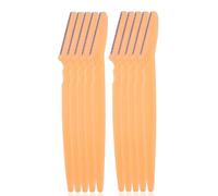 5/10/15 Pièces Tondeuse À Sourcils Outils De Maquillage Rasoir À Sourcils Visage Corps Épilation Lames De Rasoir Femme Sourcils Couteau De Mise En Forme - Type 10pcs Orange
