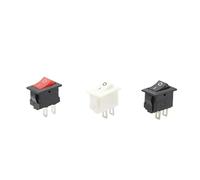 5/10/15Pcs Push Button Switch 10x15mm SPST 2Pin 3A 250V KCD11 Snap-in on/Off Rocker Switch 10MM*15MM Black Red and White NWPNLXEA(Weiß,10pcs)