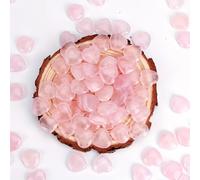 5/10/20/30pcs 20mm Mini Stone Heart shape Crystal Home Decoracion statueNatural Rose Quartz Reiki Healing Gemstone Pocket Gift 20pcs