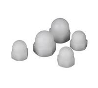 5/10/20/50/100pc M3 - M20 Blanc En Plastique Nylon Écrou Gland Capuchon Dôme Hexagonal Isolation Protection Attache for Matériel Industriel(M4mm-50pcs)