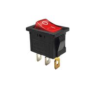 5/10/20/50 PIÈCES 15x21mm Interrupteur À Bascule Avec Lumière KCD1 3Pin 220V Rouge Jaune Noir Vert Bleu ON-OFF 3P Bouton Commutateurs(Cap,10PCS)