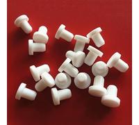 5/10/20/50 pièces bouchon en caoutchouc de Silicone blanc embouts Inserts bouchon d'étanchéité bouchon en caoutchouc de qualité alimentaire absorbant les chocs 2.7 ~ 14mm ( Size : A 8mm , Color : 50 P