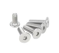 5/10/20/50 pièces cm m1,6 M2,5 m3 M4 M5 M6 M8 304 boulon à tête ronde plate ultra-mince creuse hexagonale en acier inoxydable(2mm,M2(50pcs))
