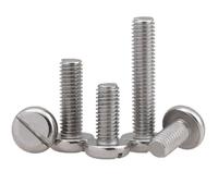5/10/20/50 pièces M1.6 M2 M2.5 M3 M4 M5 M6 304 vis à tête ronde fendue en acier inoxydable à tête cylindrique boulon longueur de la vis = 3mm-80mm(50mm,M5(10pcs))