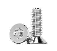 5/10/20/50pcs 304 acier inoxydable Torx tête fraisée vis inviolables boulon M2-M8(10mm,M3 (20Pcs))