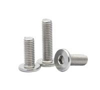 5/10/20/50pcs 304 En Acier inoxydable M1.6 M2 M2.5 M3 M4 M5 M6 M8 Douille Hexagonale Ultra Mince Faible Plat Vis À Tête Boulon(40mm,M4 (10pcs))
