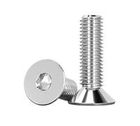 5/10/20/50pcs DIN7991 304 vis à tête fraisée hexagonale en acier inoxydable Allen plate M2-M8(3mm,M2 50pc)