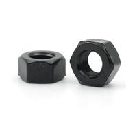 5/10/20/50pcs M2 .5 M3 M4 M5 M6 M8 M10 M12 M14 M16 M18 M20 DIN934 écrou hexagonal en plastique noir ou blanc(Black Color,M4 (50pcs))