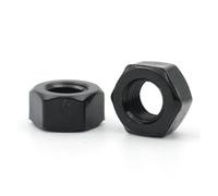 5/10/20/50pcs M2 M2.5 M3 M4 M5 M6 M8 M10 M12 M14 M16 M18 M20, écrou hexagonal en plastique et Nylon noir ou blanc(Black Color,M20 (5pcs))