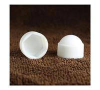 5/10/20/50pcs M3 M4 M5 M6 M8 M10 M12 M14 M16 M18 M20 M22 M24 noir blanc dôme capuchon de Protection couvercles de vis hexagonaux exposés boulon à écrou en plastique(White,M10X16X22mm (20pcs))