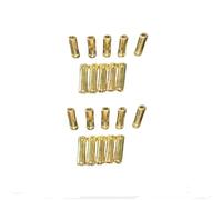 5/10/20 PCS plaqué de 4,0 mm à 5,0 mm Plug à la Banane Bullette de connecteur mâle de connecteur mâle Compatible avec RC Lipo Esc Motor Universal Fit de Rechange Remplacement(20Pcs 4mm to)