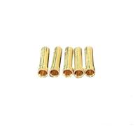 5/10/20 PCS plaqué de 4,0 mm à 5,0 mm Plug à la Banane Bullette de connecteur mâle de connecteur mâle Compatible avec RC Lipo Esc Motor Universal Fit de Rechange Remplacement(5Pcs 4mm to 5mm)
