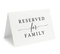 5/10/20 pièces Cartes de place réservées pour le mariage pour la famille, cartes de placement de table pour les fiançailles et la réception, décoration de mariage, articles de mariage, fêtes, restaura