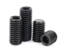 5/10/20 pièces M1.6 M2 .5 M3 M4 M5 M6 M8 Grade 12.9 en acier allié à douille hexagonale pointe de chien vis réglage attaches DIN916(12mm,M2(20pcs))