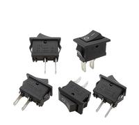 5/10/20Pcs Black Rocker Switch KCD1 2Pin 10x15mm SPST Push Button Switch 3A 250V AC ON OF 2 Position Snap-in Boat Switches NWPNLXEA(30Pcs)