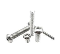 5/10/50 pièces M1.6 M2 .5 M3 M4 M5 M6 M8 A2-70 304 acier inoxydable 7380 douille hexagonale à tête ronde(30mm,M3 50pcs)