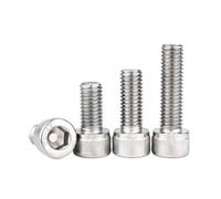 5/10/50pcs DIN912 M1.4 M1.6 M2 M2.5 M3 M4 M5 M6 M8 A2-70 304 en acier inoxydable Allen hexagone à six pans creux vis à tête boulon(45mm,M1.4 50pcs)