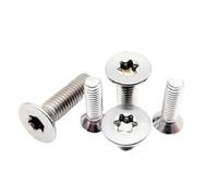 5/10/50pcs M1.4 .6 M2 .5 M3 M4 M5 M6 M8 304 A2-70 Acier Inoxydable Six Lobes Torx À Tête Fraisée Plate Vis Boulon(20mm,M5 10pcs)