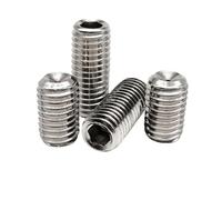 5/10/50pcs M1.6 M2 M2.5 M3 M4 M5 M6 M8 M10 M12 DIN916 Allen douille hexagonale tasse point de jeu vis boulon sans tête 304 acier inoxydable noir(12.9 class steel,20MM_5PCS M12)