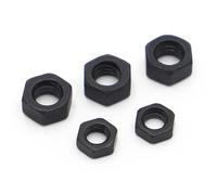 5/10/50pcs M2-M24 DIN934 écrou hexagonal noir Grade 8.8 écrou hexagonal en acier(M16 5pcs)