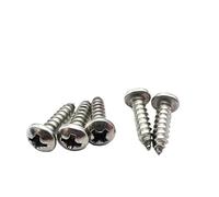 5/10/50pcs M2 M3 .5 M4 M5 M6 304 A2-70 En Acier inoxydable Croix Pan Tête Ronde Autotaraudeuse Meubles Vis À Bois(22mm,M3.5 50pcs)