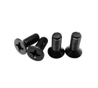 5/10/50pcs noir 304 A2-70 acier inoxydable M1.6 M2 M2.5 M3 M4 M5 M6 M8 croix encastré plat vis à tête fraisée boulon(60mm,10pcs M5)