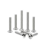 5/10/50X Vis à rivet hexagonale plate en acier inoxydable 304, grande taille, for meubles, connecteur, boulon d'assemblage M3 M4 M5 M6 M8(5pcs M6,75mm)