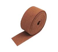 5/10 mètres de ruban en toile de 25 mm x 2 mm pour sangles de sac, rubans, colliers pour animaux, biais, accessoires de couture DIY,Brun,5 mètres