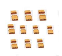 5/10 Paires MR30 Plug de connecteur féminin Masculin avec Gaine Compatible avec FPV RC Lipo Connexion ESC et Moteurs Ajustement Universel pour Avion multicoptère(10 Pcs MR30 Male)