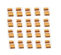 5/10 Paires MR30 Plug de connecteur féminin Masculin avec Gaine Compatible avec FPV RC Lipo Connexion ESC et Moteurs Ajustement Universel pour Avion multicoptère(20 Pcs MR30 Male)