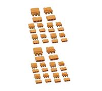 5/10 Paires MR30 Plug de connecteur féminin Masculin avec Gaine Compatible avec FPV RC Lipo Connexion ESC et Moteurs Ajustement Universel pour Avion multicoptère(10 Pairs MR30)