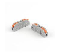 5/10 pcs Fast wire connector SPL-1 compact plug-in conductor butt terminal block can be spliced one in one out NWPNLXEA(NC-221T,10PCS)