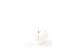 5/10 PCS KCD1 6A/250V AC 10A/125V 21 * 15mm 4 Pin Boat Car Rocker Switch ON-OFF Car Dashboard With Light Switch NWPNLXEA(White White,10 PCS)