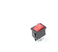 5/10 PCS KCD1 6A/250V AC 10A/125V 21 * 15mm 4 Pin Boat Car Rocker Switch ON-OFF Car Dashboard With Light Switch NWPNLXEA(Red Black,10 PCS)