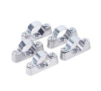 5/10 pièces 16/20/25/32/40/50 mm Alliage d'aluminium Collier de serrage mural, collier de serrage for tuyau, support de tuyau, clip de fixation(25mm 10pcs)