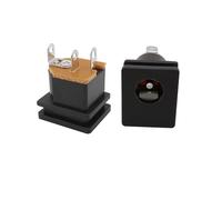 5/10 pièces 5.5x2.1mm connecteur de prise de courant cc DC-015 5.5 * 2.1mm alimentation cc femelle Jack connecteurs de montage de panneau carré(5Pcs)