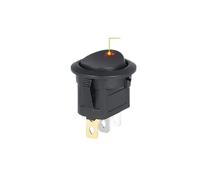 5/10 pièces bouton de commutation 220 V/12 V/6A type navire contrôleur poussoir à bascule marche/arrêt 4/3/2 pieds, deuxième et troisième vitesses avec lumières(Red lamp,10PCS)