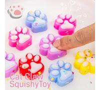 5-10 pièces de mini peluches mignonnes en forme de patte de chat, amusantes à pincer, colorées, pour Halloween, Noël, les fêtes, jouets anti-stress. randomX3-5PCS