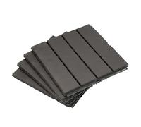 5/10 pièces de Plancher en Bois et Plastique for Balcon extérieur, kit revêtement Sol imperméable, résistant Facile à Nettoyer(Color-D-10pcs)