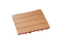 5/10 pièces de Plancher en Bois et Plastique for Balcon extérieur, kit revêtement Sol imperméable, résistant Facile à Nettoyer(Color-F-5pcs)