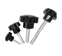 5/10 Pièces En Plastique Tête Fil Étoile Forme Moleté Pouce Serrer Vis De Serrage Poignée Bouton Boulon