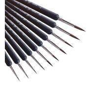 5/10 pièces Ensemble de pinceaux de Peinture de détail Fin pour Peinture de Visage à l ' Huile de Gouache Aquarelle Acrylique Miniature modèle Figurine Projet Pinceau de détail