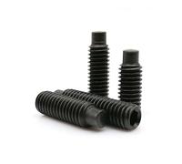 5/10/pièces M2.5 M3 M4 M5 M6 M8 M10 M12 M16 Noir Grade 12.9 Acier Hexagonal Socket Convex End Grub Bolt Dog Point Set Vis(4mm,10pcs M6)