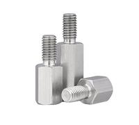 5-10 pièces M2/M2.5/M3/M4/M5/M6 acier inoxydable hexagone entretoise mâle à femelle entretoise vis, M3x10+6mm(10pcs)